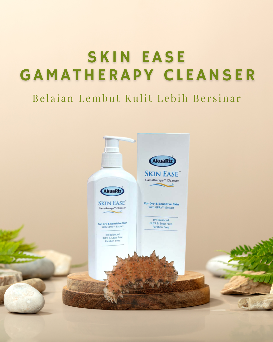 AkuaRiz Skin Ease Gamatheraphy Cleanser